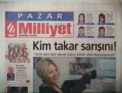 Milliyet Pazar Gazetesi 10 Aralık 2000 Ayşe Arman Bilgisayarının Başına Geçti Bu Kez Röportaj Sorularına O Cevap Verdi -GZ37295 - 1