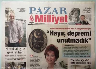 Milliyet Pazar Gazetesi 14 Ağustos 2005 Hıncal Uluçun Gezi Rehberi -GZ33249 - 1
