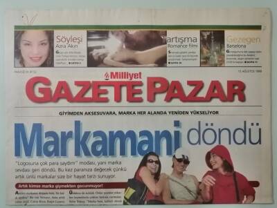 Milliyet Pazar Gazetesi 15 Ağustos 1999 Azra Akınla Söyleşi -GZ33480 - 1