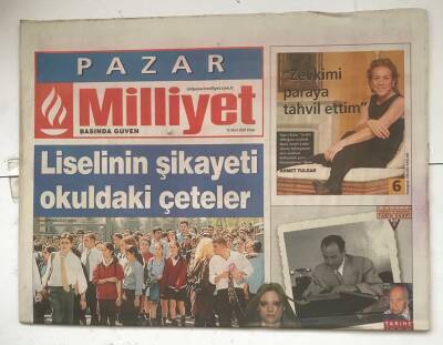 Milliyet Pazar Gazetesi 16 Mart 2003 - Liselinin Şikayeti Okuldaki Çeteler GZ8644 - 1