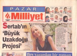 Milliyet Pazar Gazetesi 20 Haziran 2004 - Sertab'ın Büyük Uzakdoğu Projesi - David Beckham'ın Bütün Hayatı Bedeninde Çizili GZ2917 - Gökçekoleksiyon