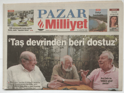 Milliyet Pazar Gazetesi 21 Ağustos 2005 - Taş Devrinden Beri Dostuz GZ3642 - 1