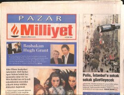 Milliyet Pazar Gazetesi 25 Ocak 2004 - Türkiye'de Hakemler Futbolun Erol Taş'ıdır - Polis İstanbul'u Sokak Sokak Gözetleyecek GZ2944 - Gökçekoleksiyon