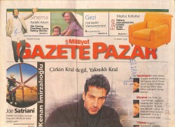 Milliyet Pazar Gazetesi 27 Şubat 2000 - Yakışıklı Kral Kenan İmirzalıoğlu - Meral Tamer Her Zaman Öğrenci GZ2874 - Gökçekoleksiyon