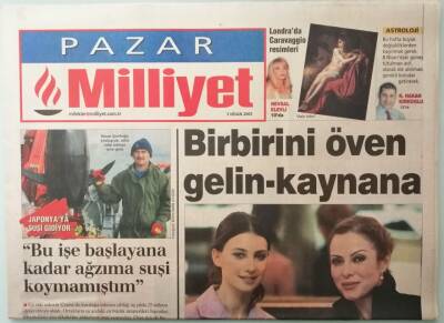 Milliyet Pazar Gazetesi 3 Nisan 2005 Tuba Ünsal Hepsi Senin Suçun Zuhal Abla -GZ33239 - 1