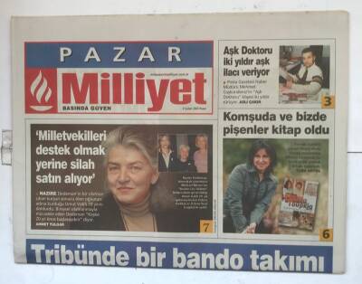 Milliyet Pazar Gazetesi 9 Şubat 2003 - Milletvekilleri Destek Olmak Yerine Silah Satın Alıyor GZ7814 - 1