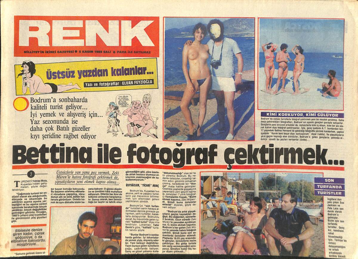 Milliyet Renk Gazetesi 5 Kasım 1985 - Nükhet Duru ve Sibel Egemen Eski Takılarını Yeniliyorlar GZ3371 - 1