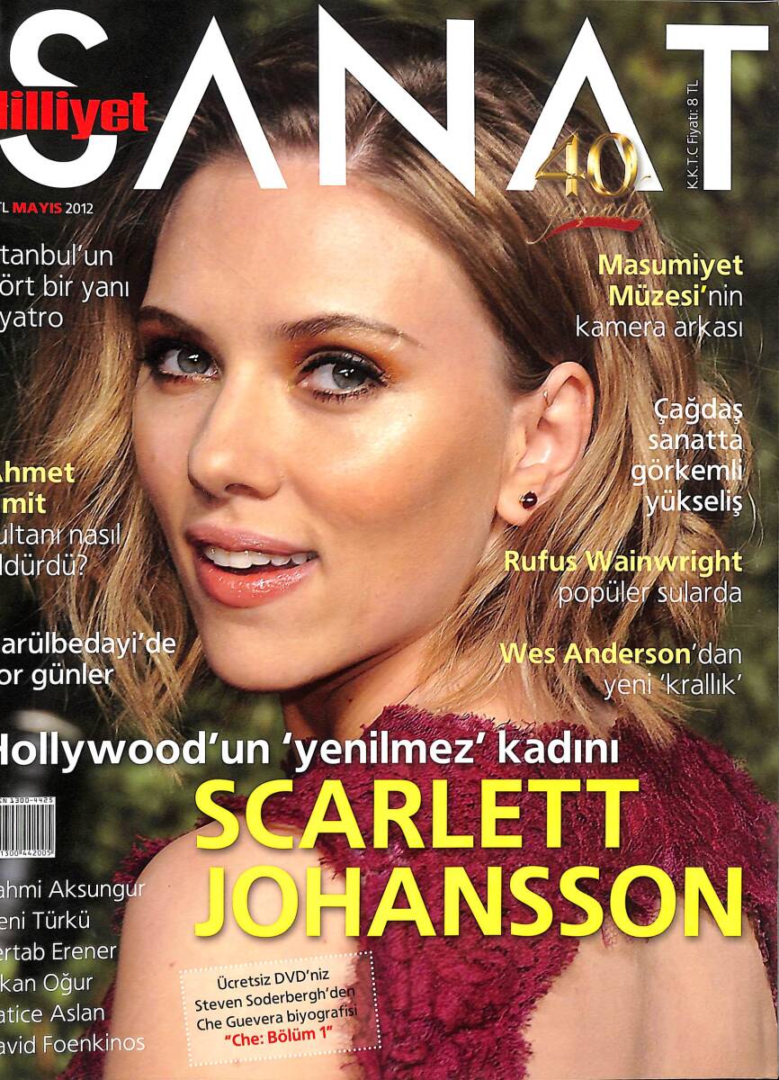 Milliyet Sanat Dergisi Mayıs 2012 - Hollywood'un Yenilmez Kadını Scarlett Johansson NDR102113 - 1
