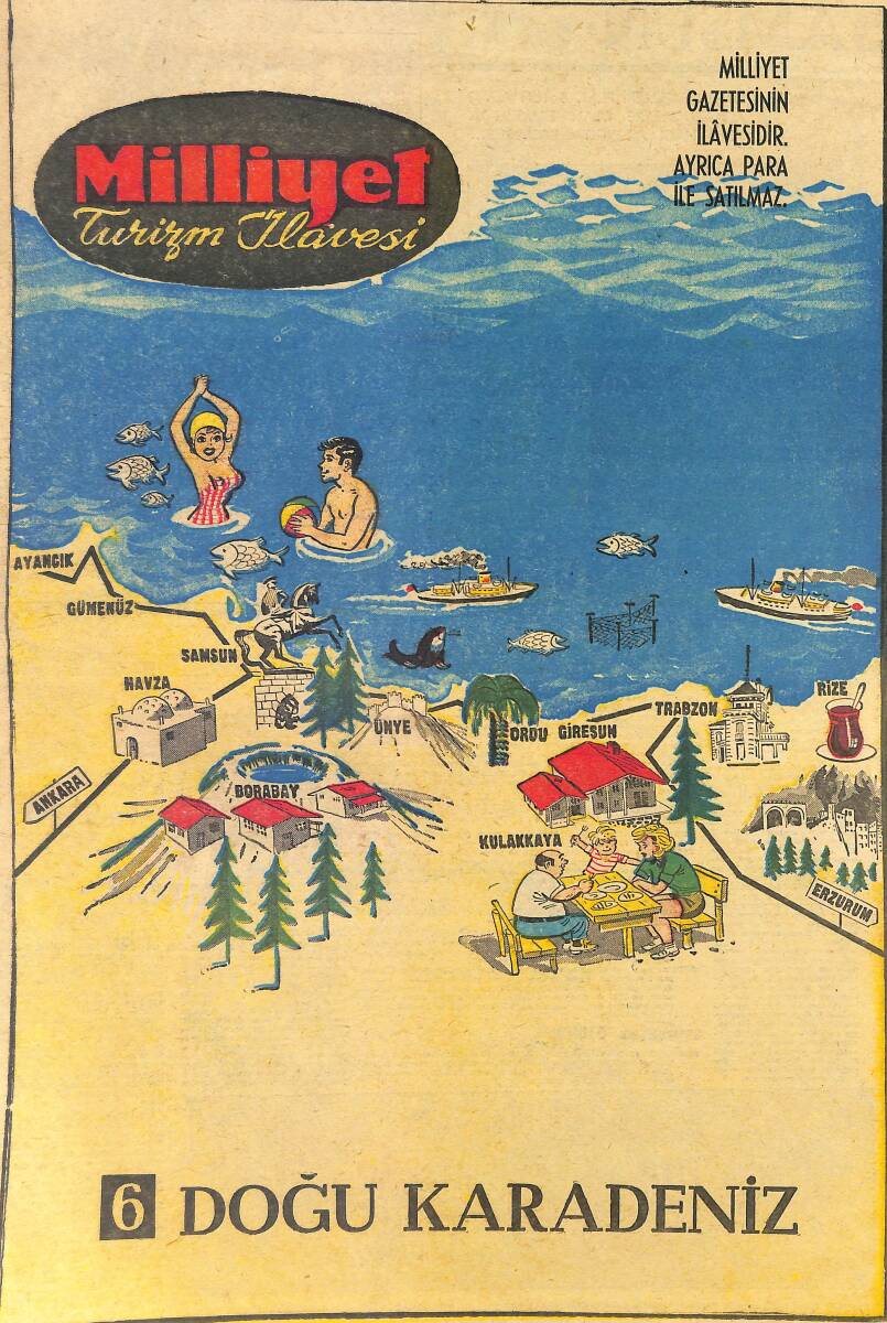 Milliyet Turizm İlavesi - Doğu Karadeniz - Ordu, Giresun, Samsun, Navza, Trabzon GZ154075 - 1