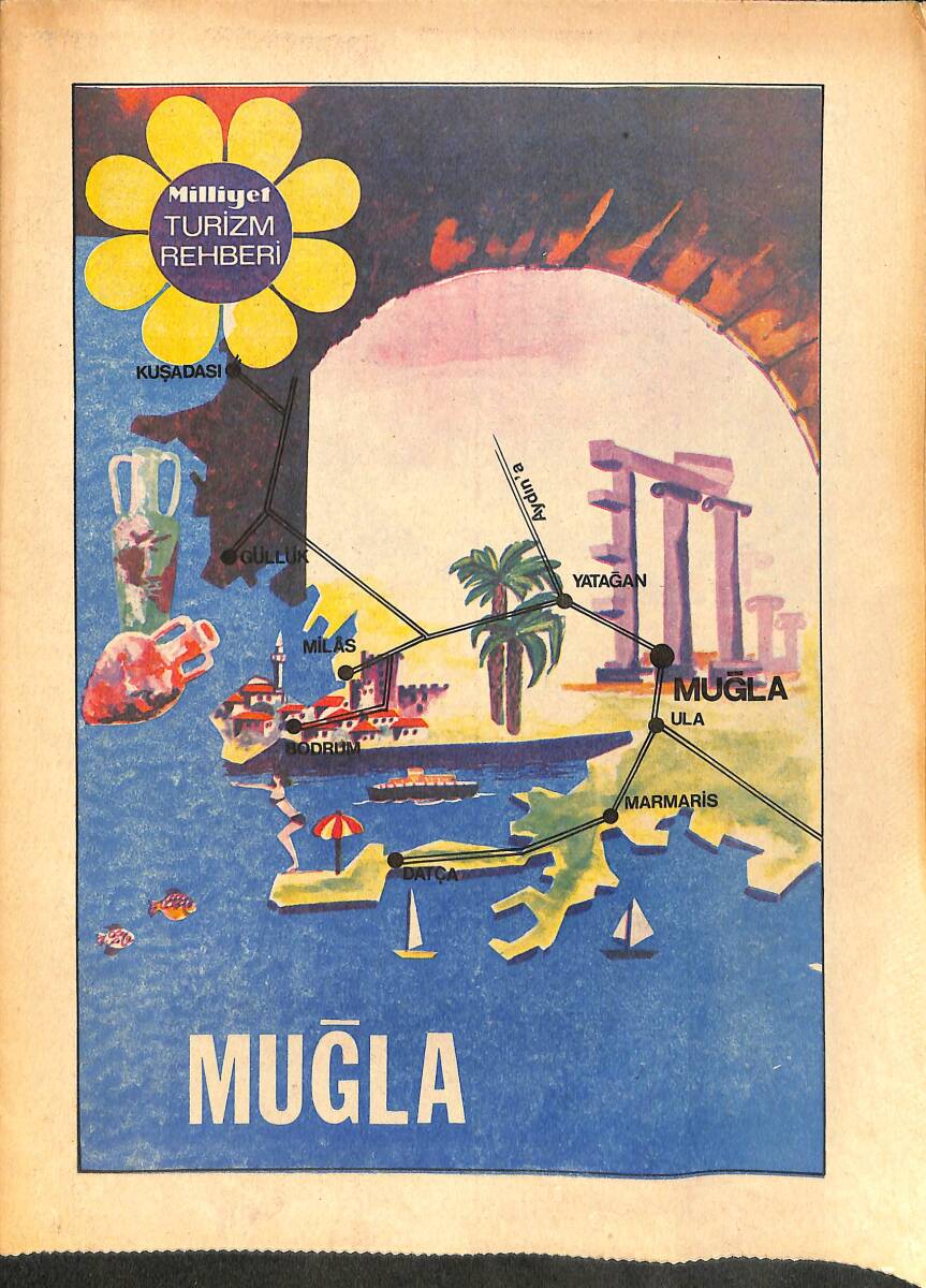 Milliyet Turizm Rehberi Muğla NDR98840 - 1