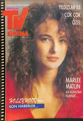 Milliyet TV Sinema Dergisi Sayı 12 5 - 11 Temmuz 1992 - Aydan Şener Utan Yılları Filmi - Marlee Martin ve Brooke Shields NDR63951 - 1