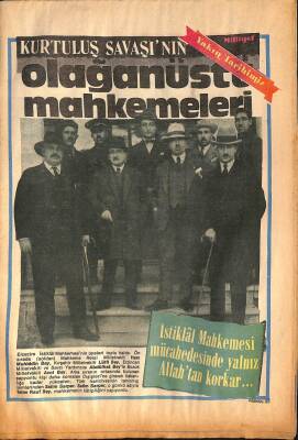 Milliyet Yakın Tarihimiz Fasikül 25 - KURTULUŞ SAVAŞININ OLAĞANÜSTÜ MAHKEMELERİ DRG1420 - 1