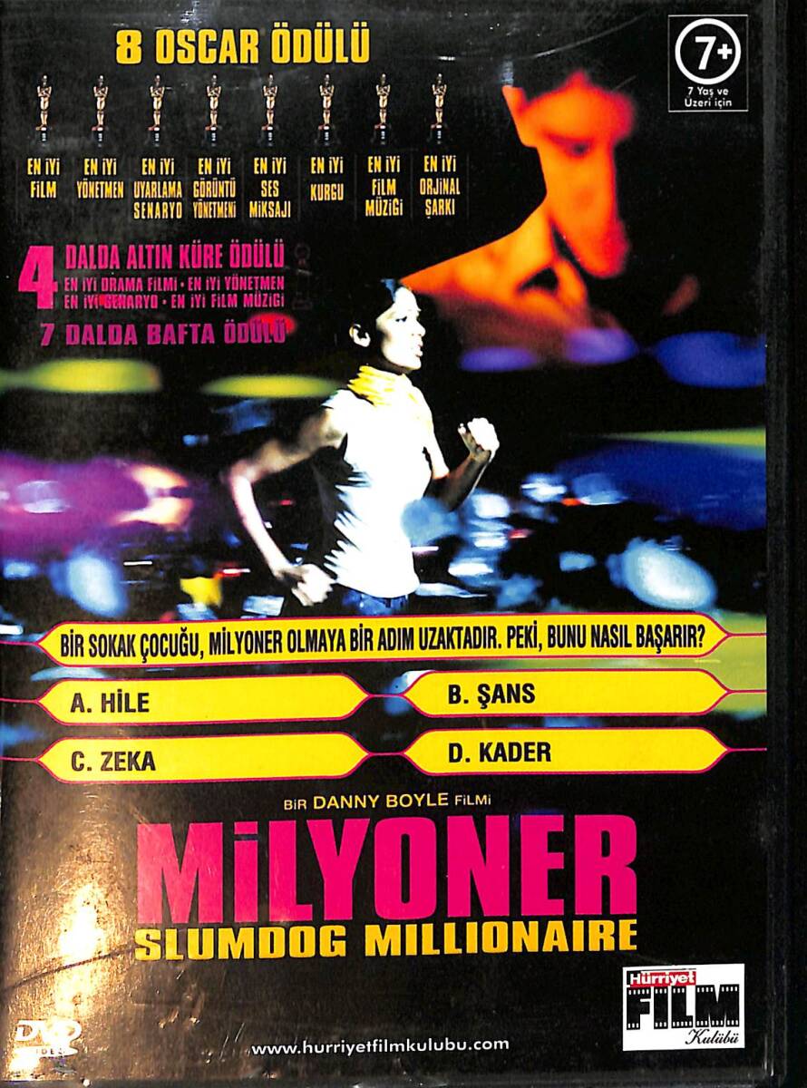 Milyoner - Slumdog Millionaire DVD Film (İkinci El) DVD2795 - 1