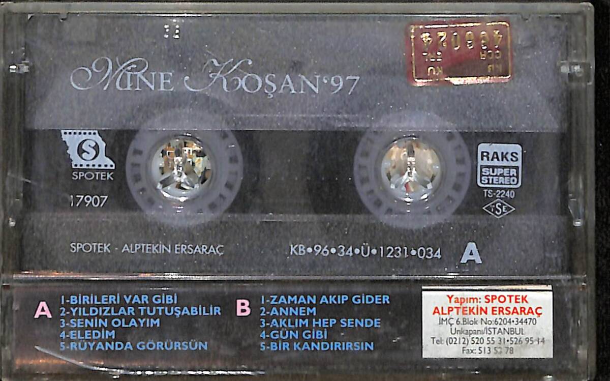 Mine Koşan - '97 Kaset (İkinci El) KST28627 - 2