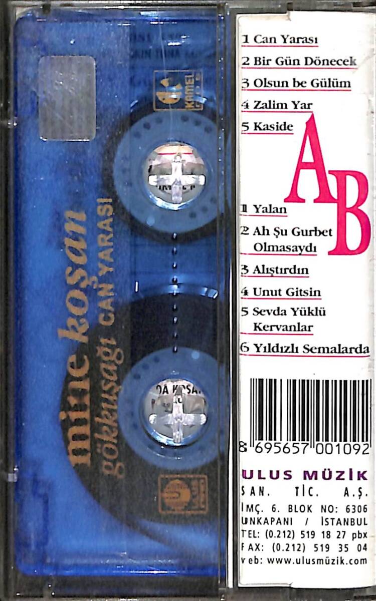 Mine Koşan - Gökkuşağı Can Yarası Kaset (İkinci El) KST28589 - 2