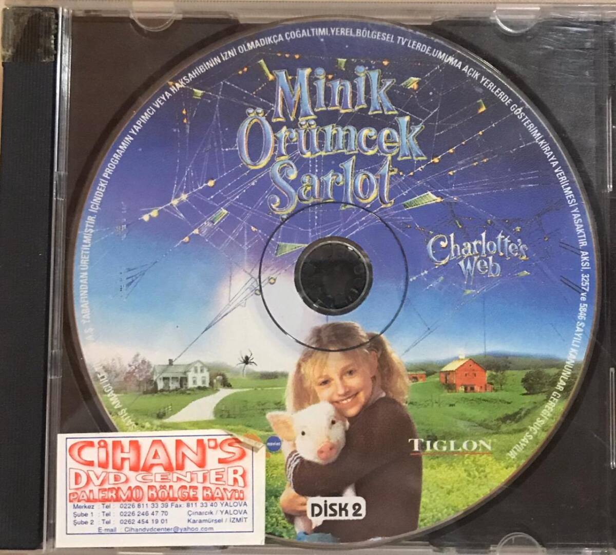 Minik Örümcek Şarlot VCD Film VCD14160 - 1