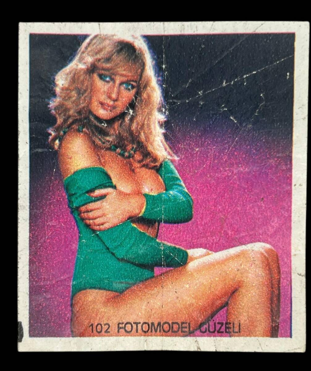 MİNTİ Sakız Kağıdı No 102 Fotomodel Güzeli Stickers SKZ872 - 3
