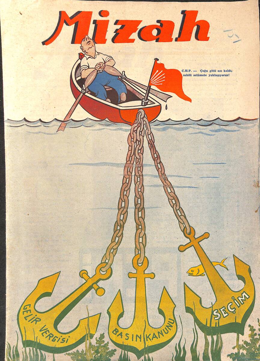 MİZAH Tarafsız Memleket Mecmuası Sayı:151 27 Mayıs 1949 NDR94810 - 1