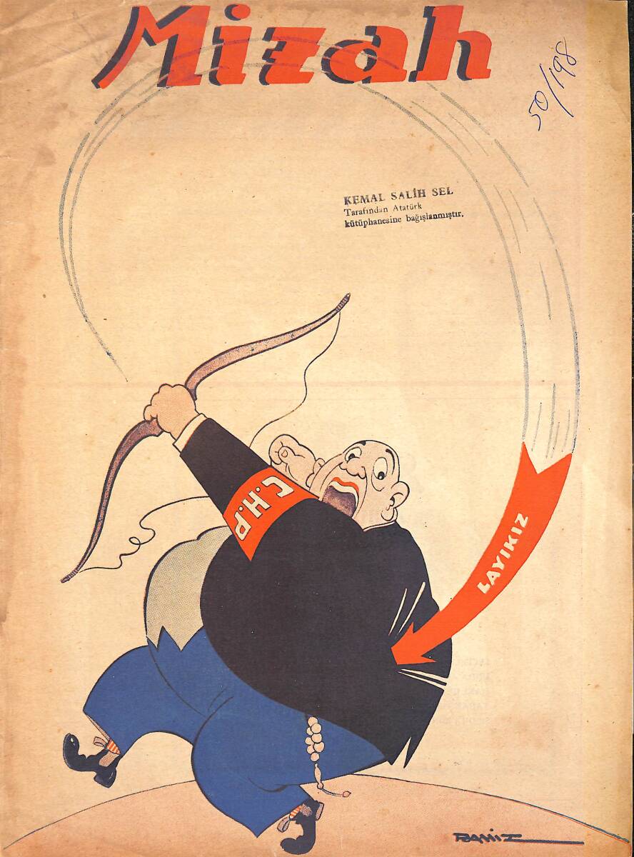 MİZAH Tarafsız Memleket Mecmuası Sayı:198 21 Nisan 1950 NDR94790 - 1