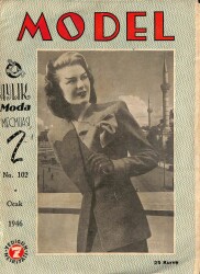 MODEL AYLIK MODA MECMUASI Ocak 1946 - Palto Modelleri DRG1374 - Gökçekoleksiyon
