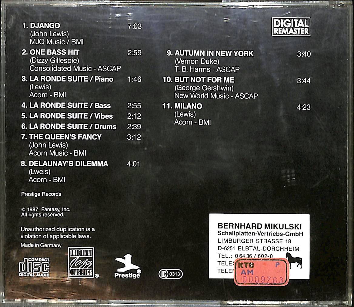 Modern Jazz Quartet Django 1987 CD (İkinci El) CD4020 - 2