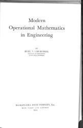 Modern Operational Mathematics in Engineering NDR94084 - Gökçekoleksiyon