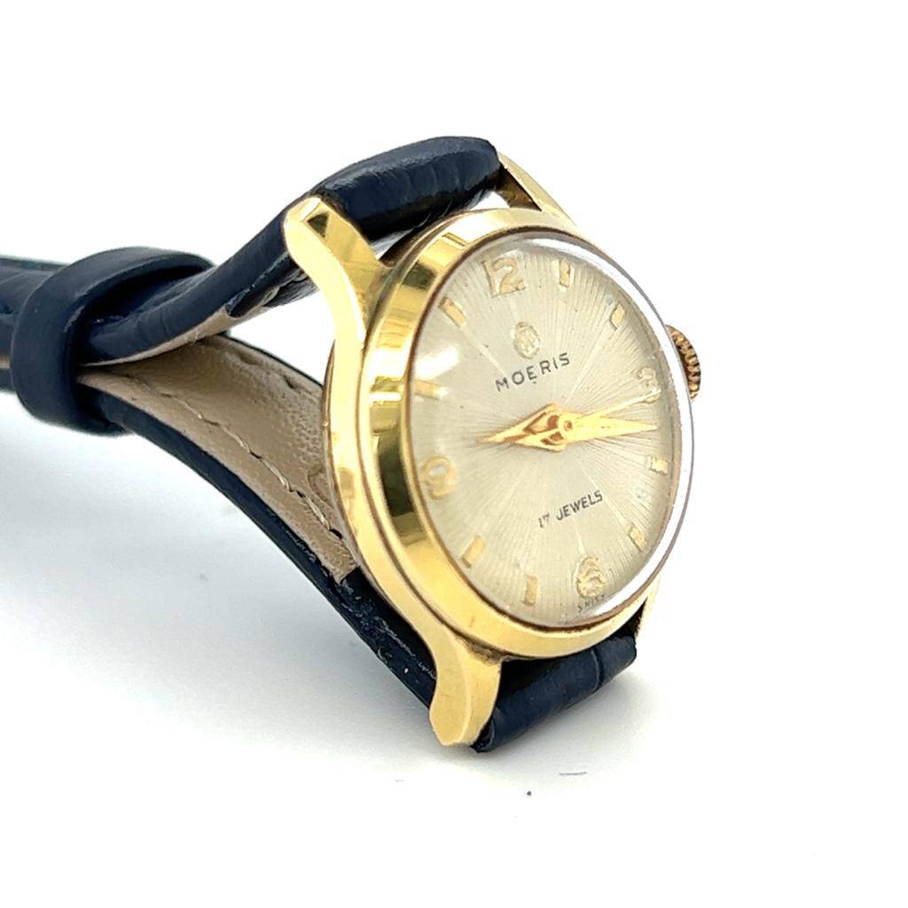 MOERIS Altın Kaplama Kurmalı Bayan Kol Saati EBY318 - 4