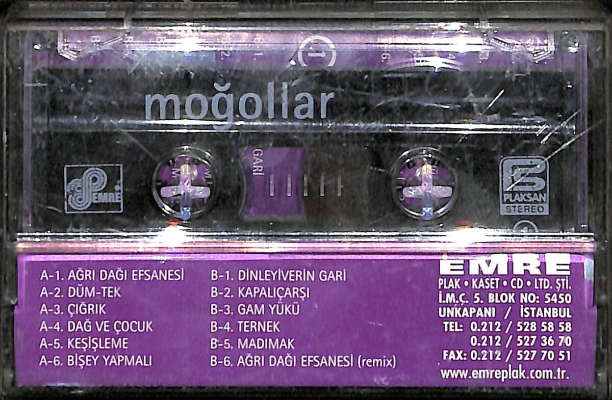 MOĞOLLAR 1968 - 2000 Kaset (İkinci El) KST28738 - 2