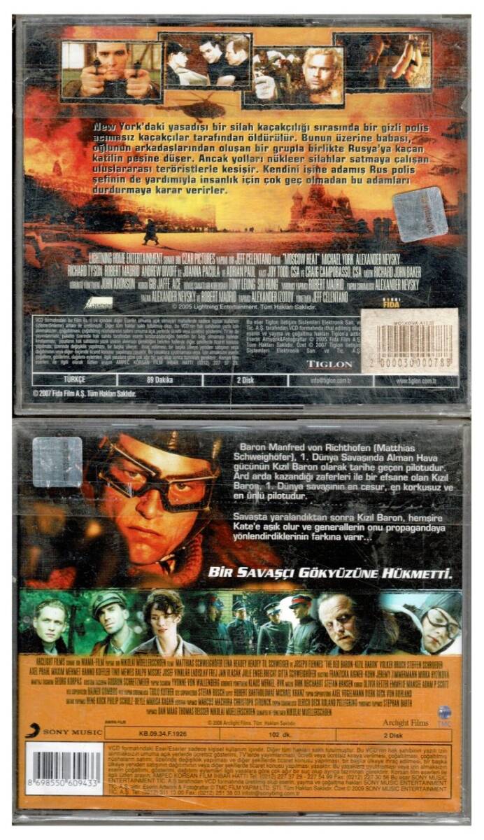Moskova Ateşi Kızıl Baron - 2 Adet VCD Film VCD1021 - 2