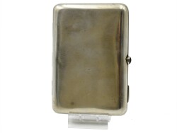 Rus Yapımı 84 Damgalı Altın İşlemeli Savatlı Gümüş Sigara Tabakası – Antika, Büyük Boy (190.68 gr) AOB1055 - 2