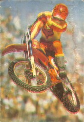 Motosiklet Temalı Kartpostal KRT18502 - Gökçekoleksiyon