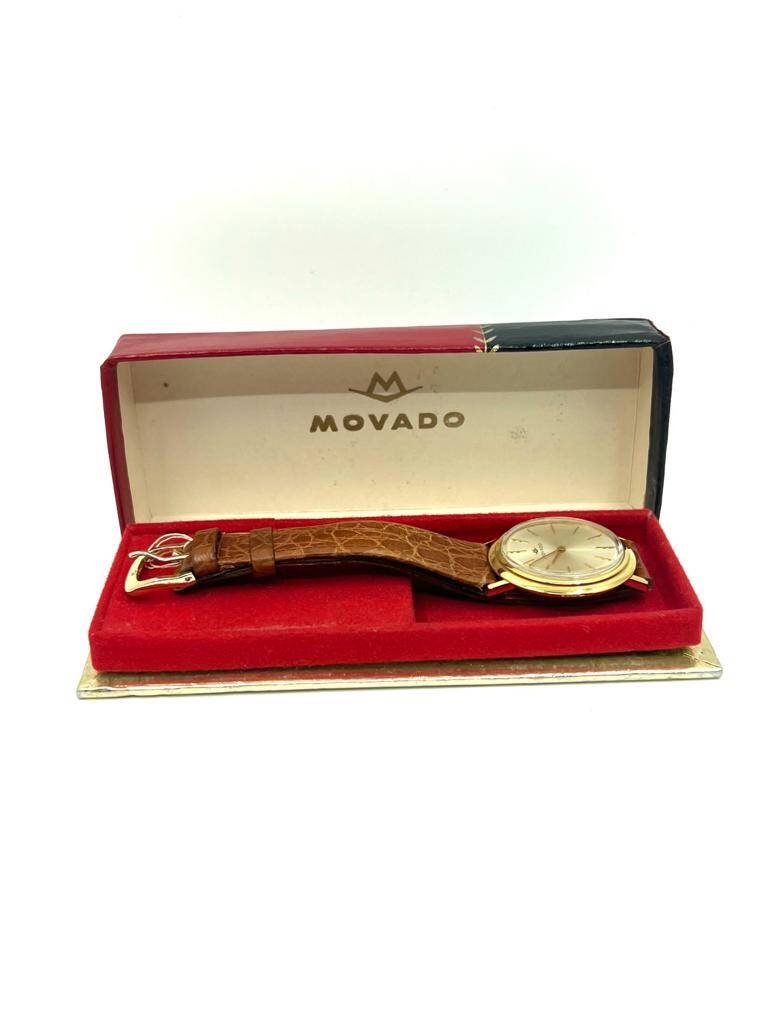 Movado 18 Ayar Kurmalı Erkek Kol Saati SAA166 #25 - 1