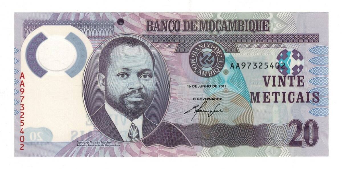 Mozambik 20 Meticais 2011 Polimer ÇİL YKP8456 - 1