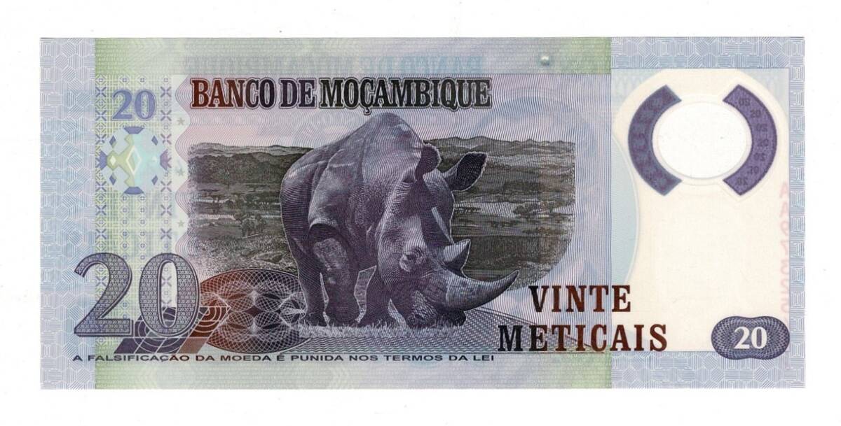 Mozambik 20 Meticais 2011 Polimer ÇİL YKP8456 - 2
