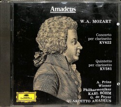 Mozart - Concerto per clarinetto KV622 - KV581 - Amadeus CD (İkinci El) CD5551 - 1