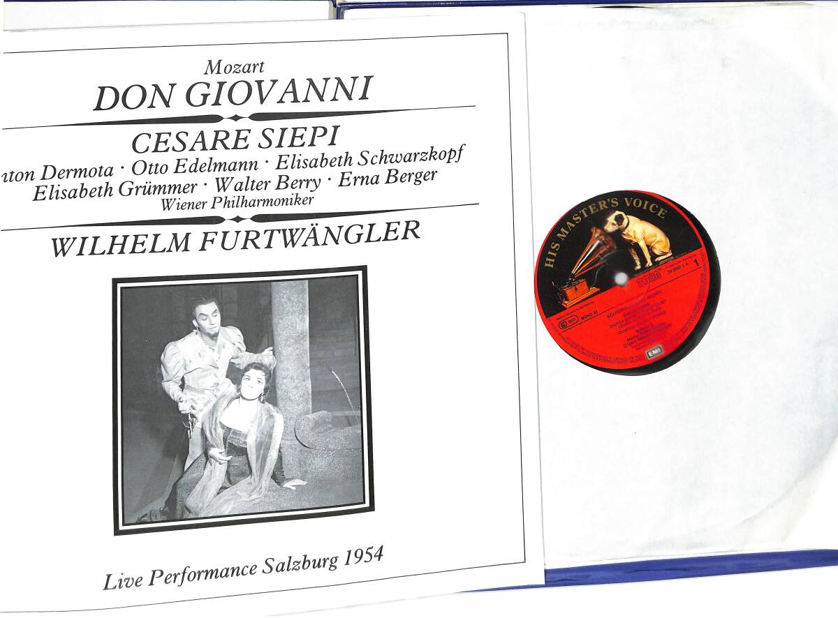 Mozart Don Giovanni - Cesare Siepi (Almanya Baskı) 3 LP PLAK (10/8.5) PLK25961 - 3