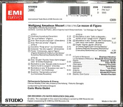 Mozart – Le Nozze di Figaro – Highlights – Giulini / Philharmonia Orchestra (İkinci El) CD5213 - 2