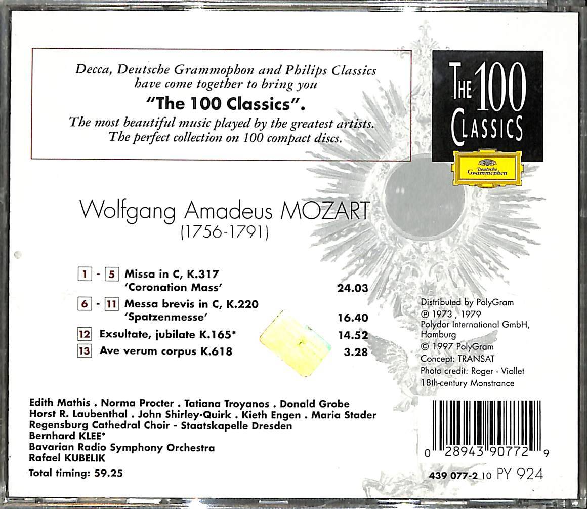Mozart - Messe du Couronnement - Rafael Kubelik CD (İkinci El) CD5281 - 2