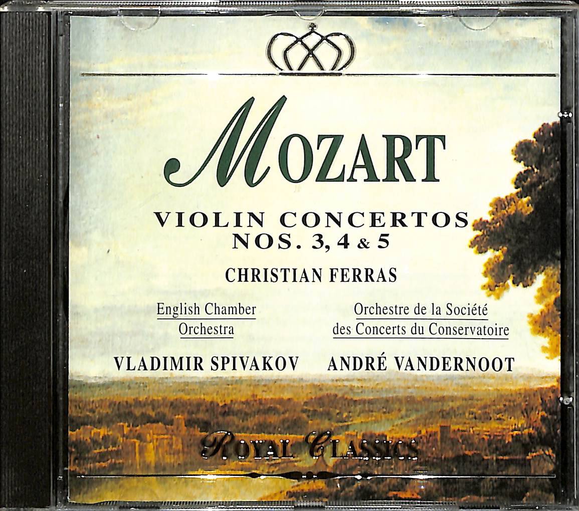 Mozart - Orchestre Du Conservatoire de Paris, André Vandernoot - Violin Concertos Nos. 3-4-5 CD (İkinci El) CD4626 - 1