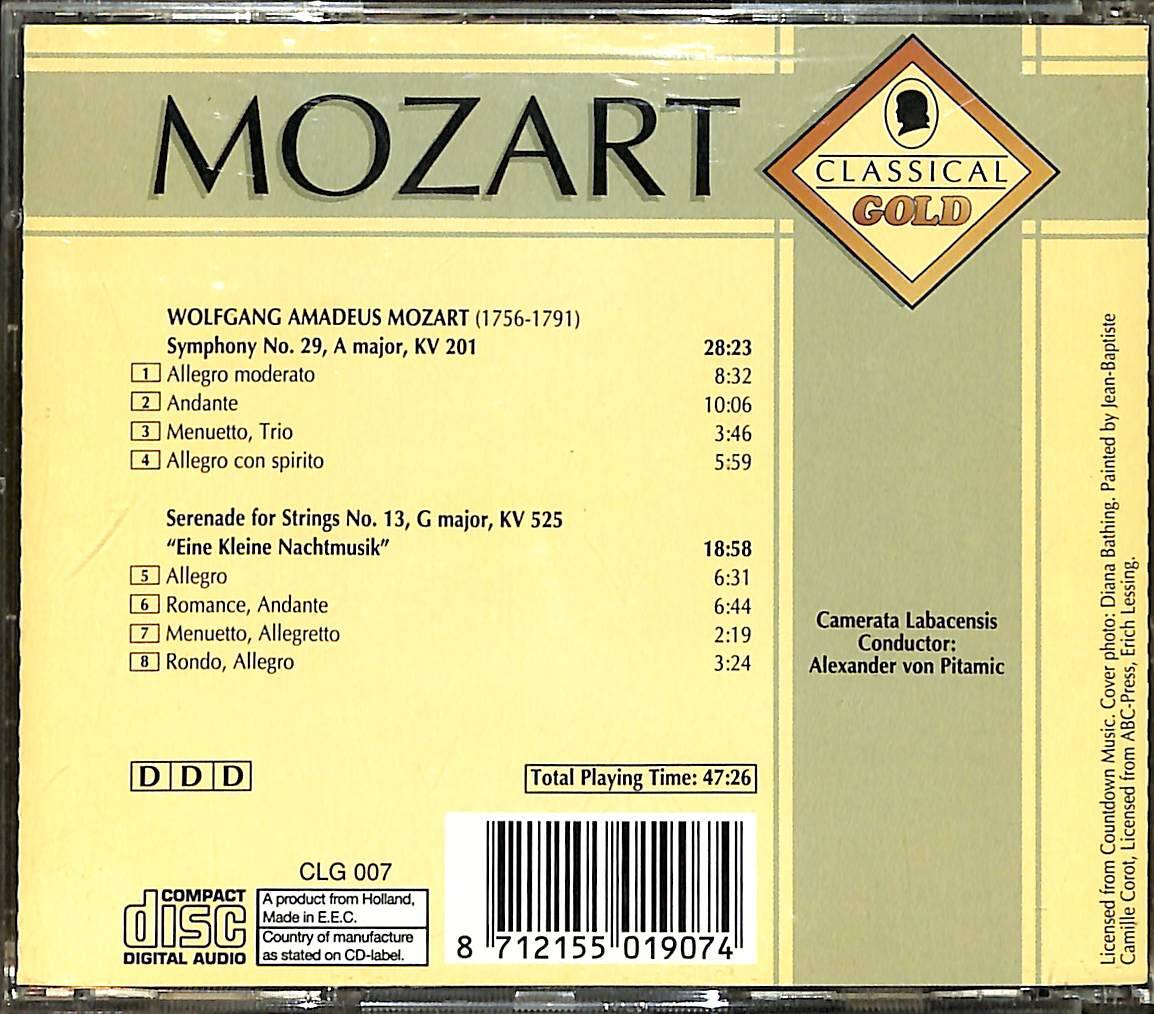 Mozart: Symphony No. 29 CD (İkinci El) CD4908 - 2