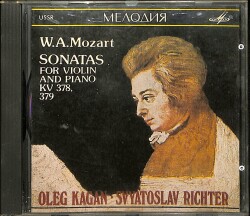 Mozart: Violin Sonatas K378 / 379 - Sviatoslav Richter, Oleg Kagan - Live 1982 CD (İkinci El) CD4691 - 1