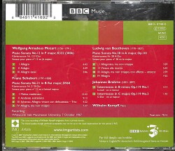 Mozart/Schubert/Beethoven - Kempff CD (İkinci El) CD4880 - 2