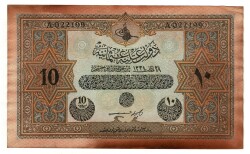 Vahdettin 10 Lira 28 Mart 1334 *Kanada Baskı* OKP424 - 1
