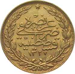 M.Reşad 100 Kuruş 1327/7 Kulpsuz ÇİL OMP3053 #824 - 2