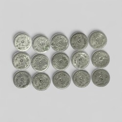 M.Reşad 5 Para 15'li Madeni Para Lotu OMP3164 - 2