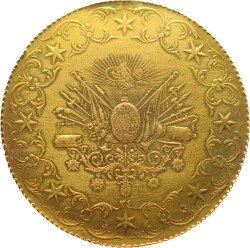 Abdülhamid Ziynet 500 Kuruş 1293/34 *RRR* Kulptan Çıkma OMP3088 #6595 - 1