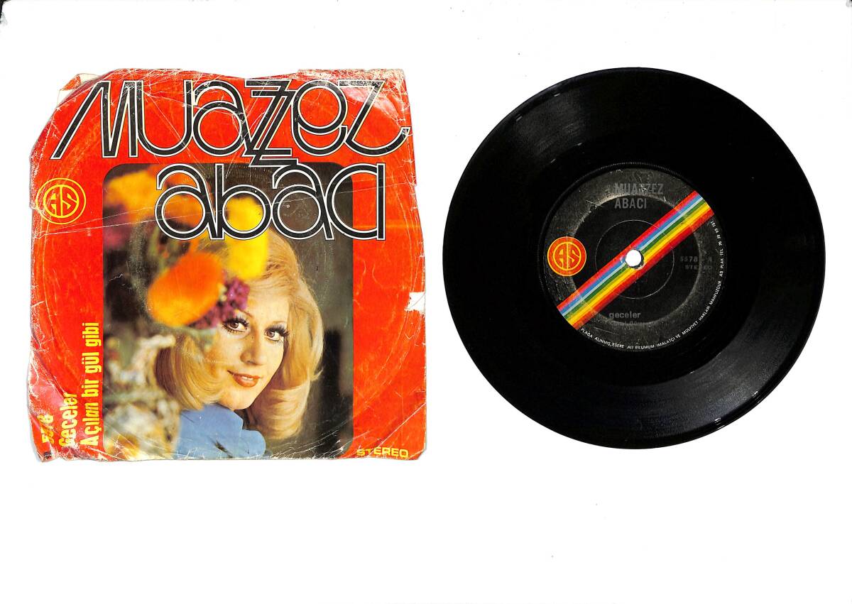 Muazzez Abacı – Açılan Bir Gül Gibi & Geceler 45′lik Plak (10/7) PLK27449 - 1