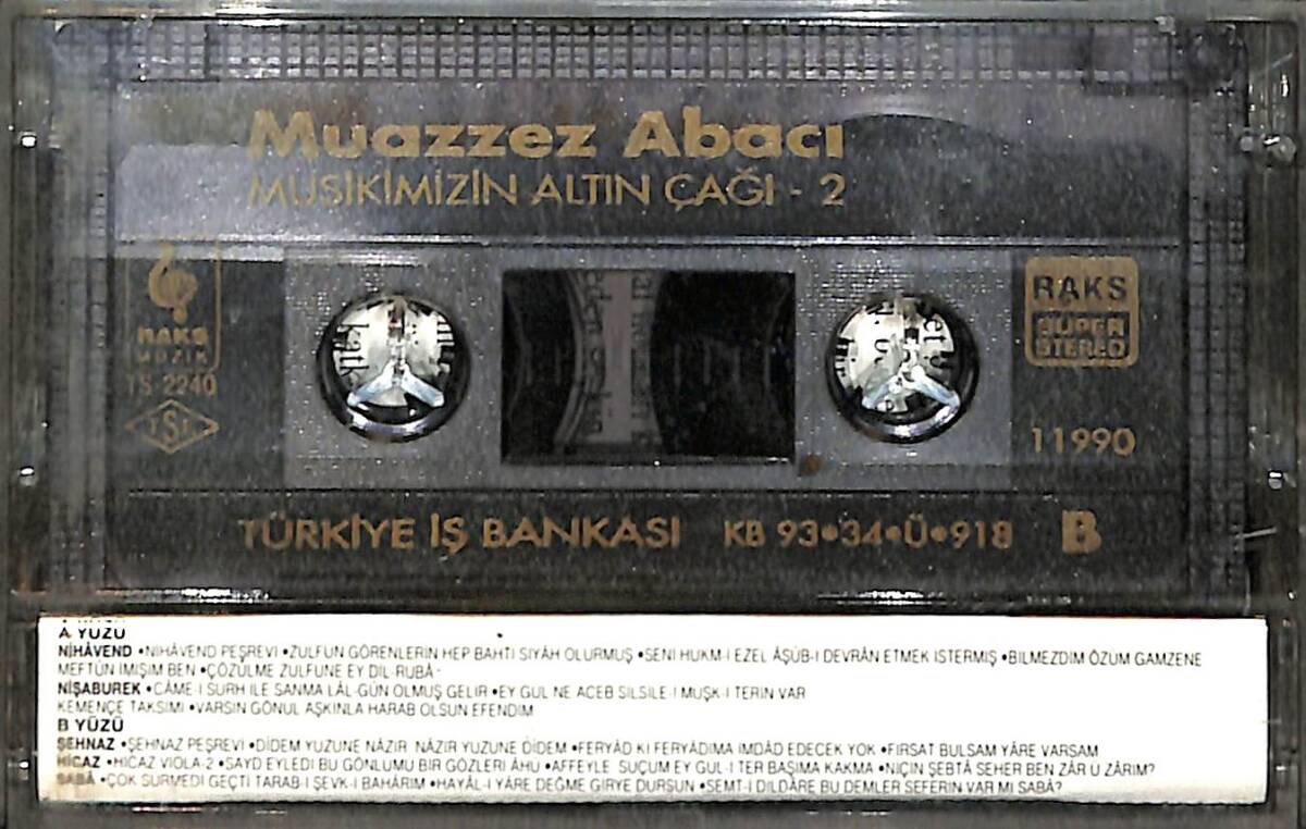 Muazzez Abacı - Musikimizin Altın Çağı-2 Kaset (İkinci El Kaset) KST29717 - 2