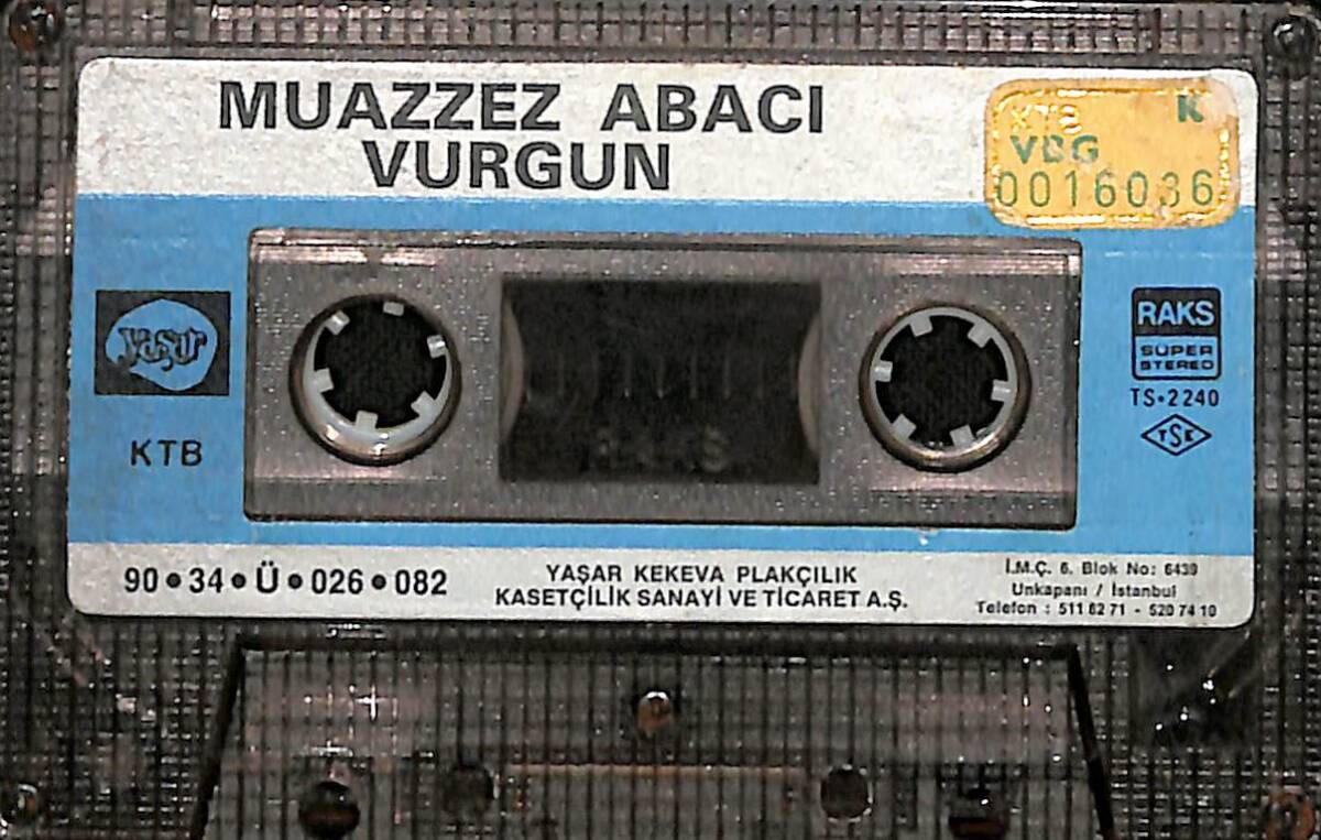 Muazzez Abacı - Vurgun Kaset (Sarı Bandrol - İkinci El) KST27819 - 1