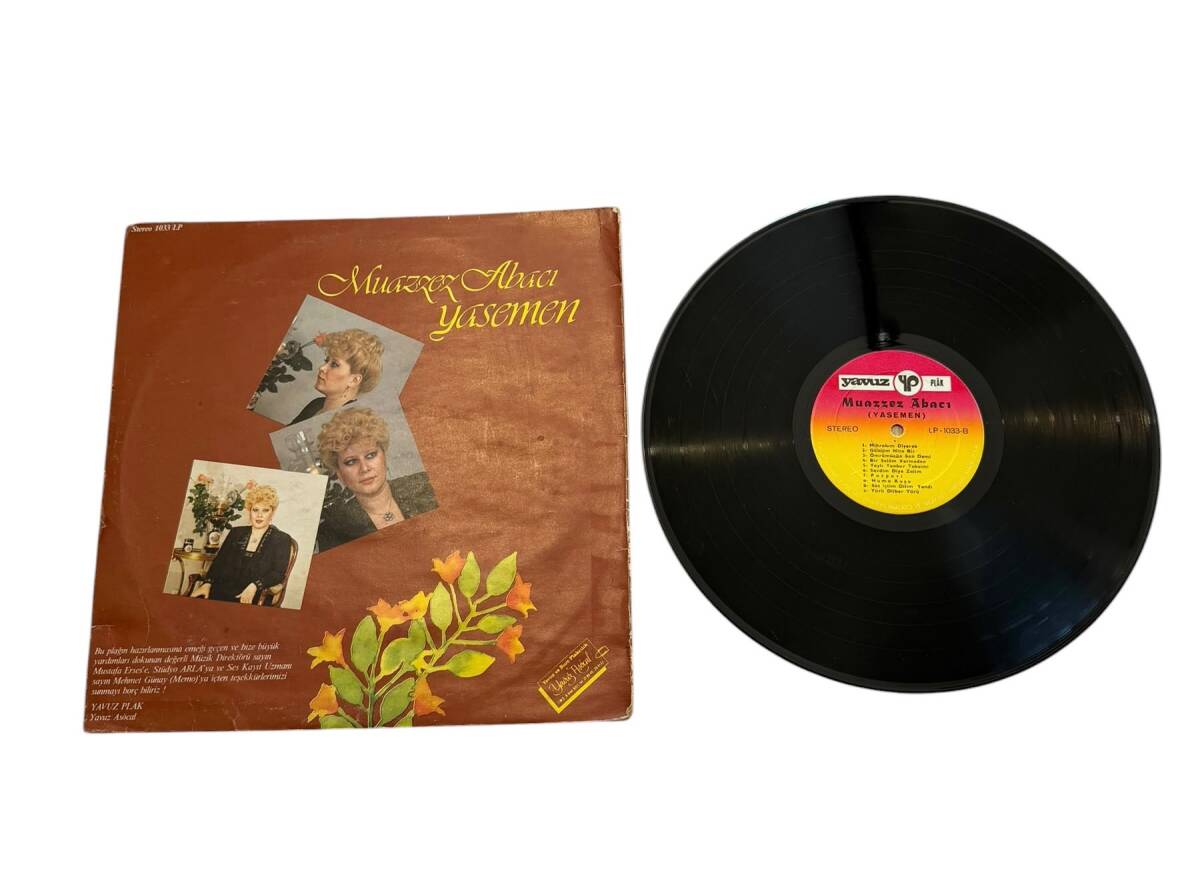 Muazzez Abacı - Yasemen LP PLAK (10/8.5) ''Orijinal Dönem Baskı'' PLK27660 - 2